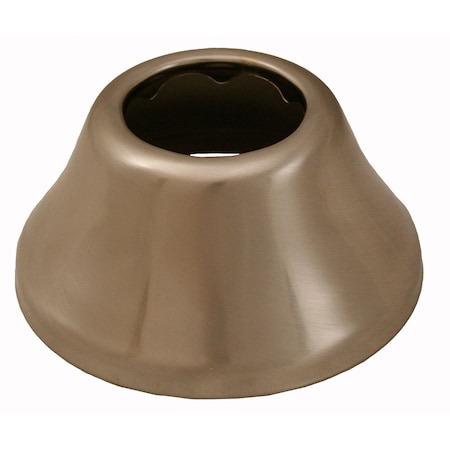 Jones Stephens Brushed Nickel Escutcheon 1-1/4in. Tubular Bell Pattern 3in. OD E0812BN